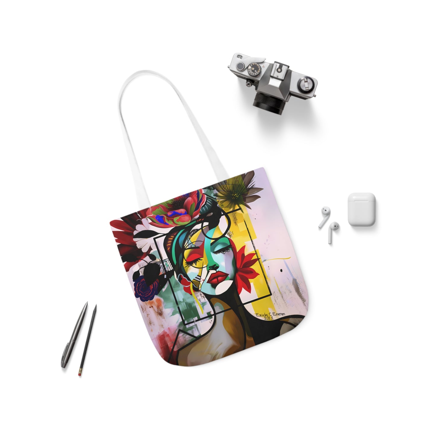 Urban Essence (Canvas Tote Bag, 5-Color Straps)