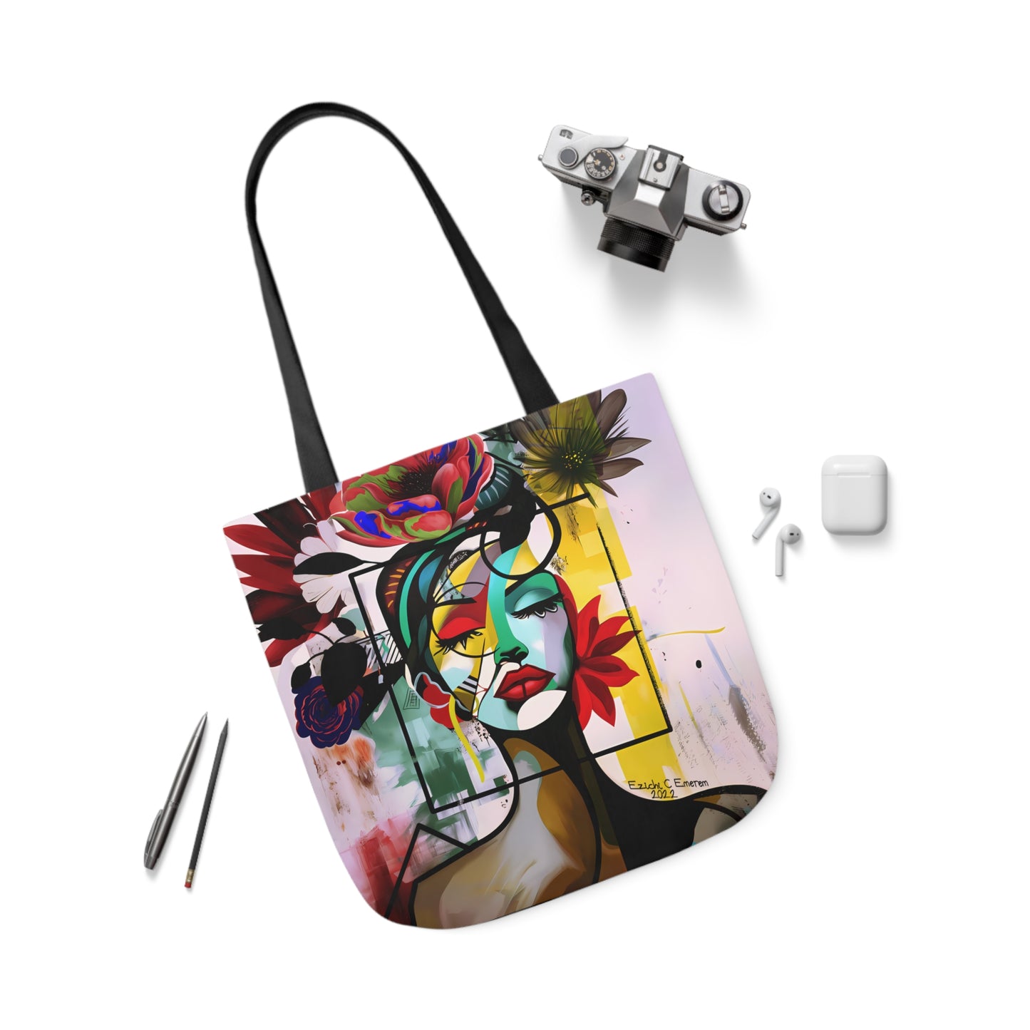 Urban Essence (Canvas Tote Bag, 5-Color Straps)