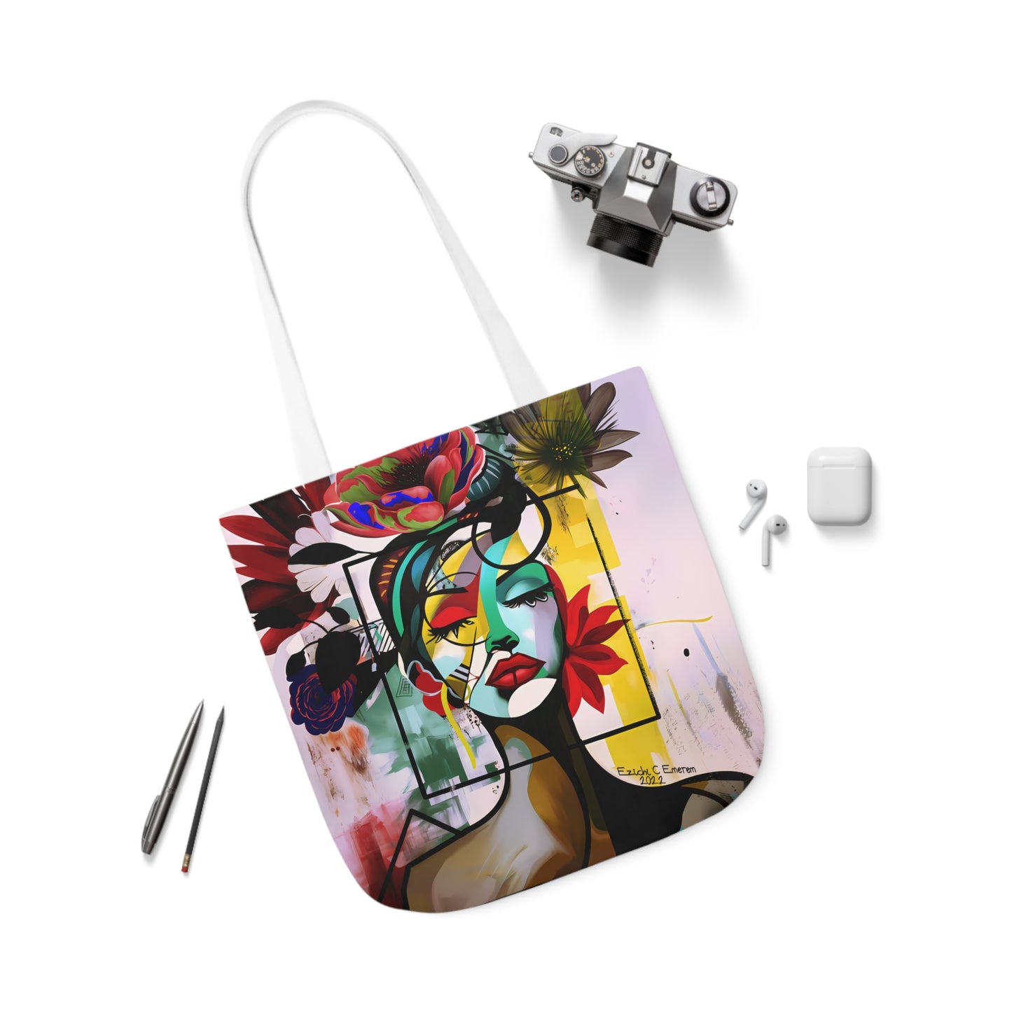 Urban Essence (Canvas Tote Bag, 5-Color Straps)