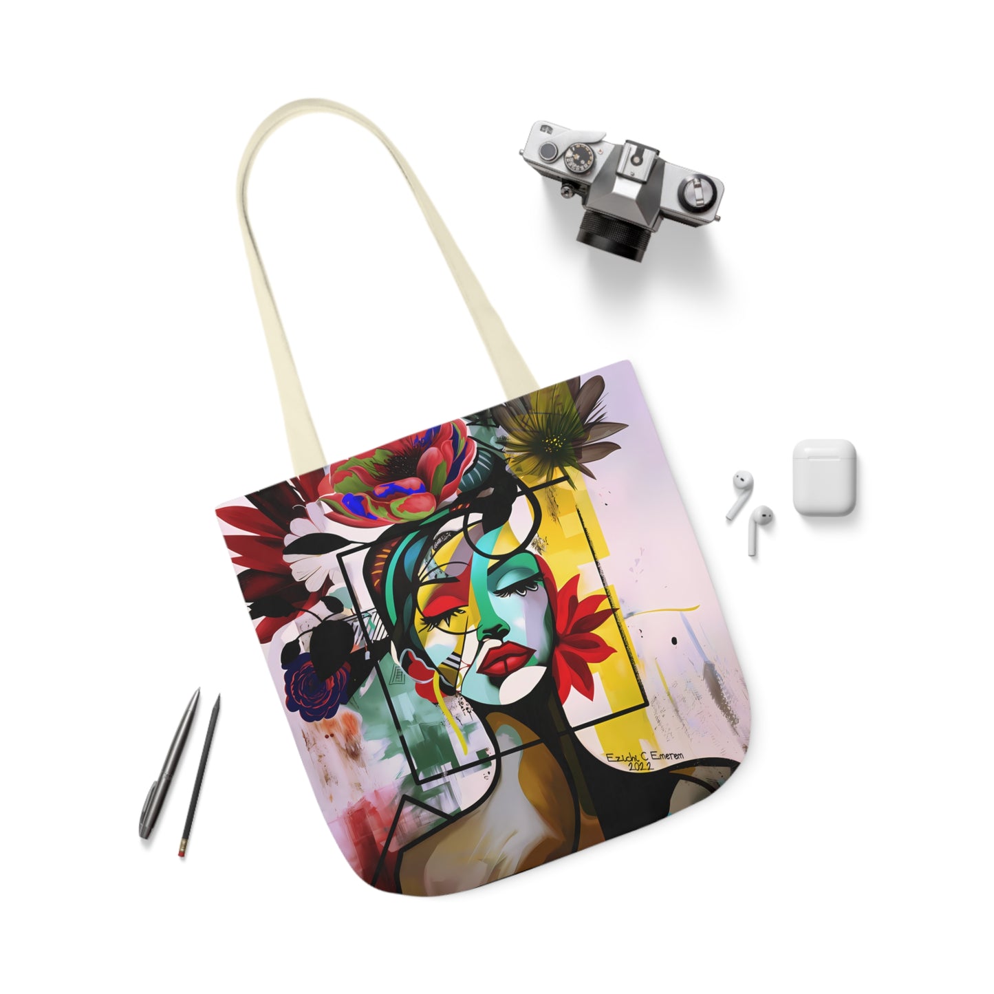 Urban Essence (Canvas Tote Bag, 5-Color Straps)