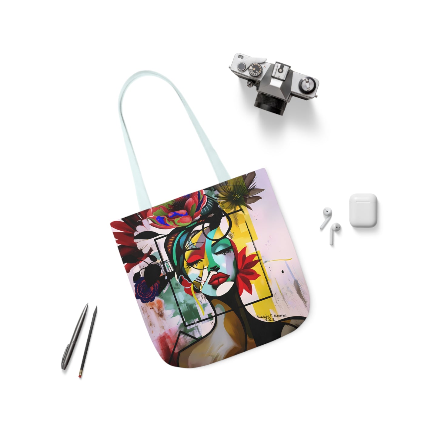 Urban Essence (Canvas Tote Bag, 5-Color Straps)