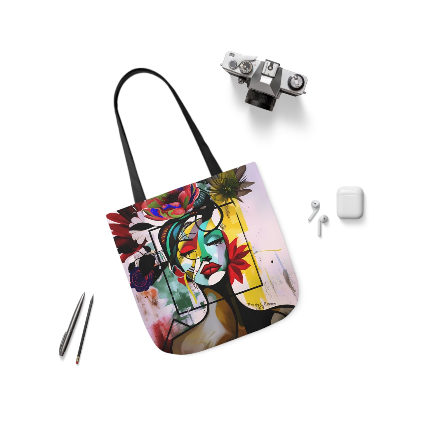 Urban Essence (Canvas Tote Bag, 5-Color Straps)