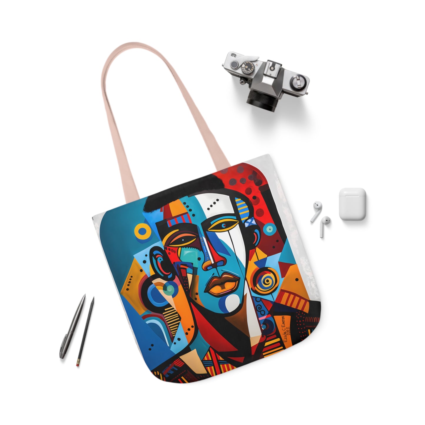 King Shaka (Canvas Tote Bag, 5-Color Straps)