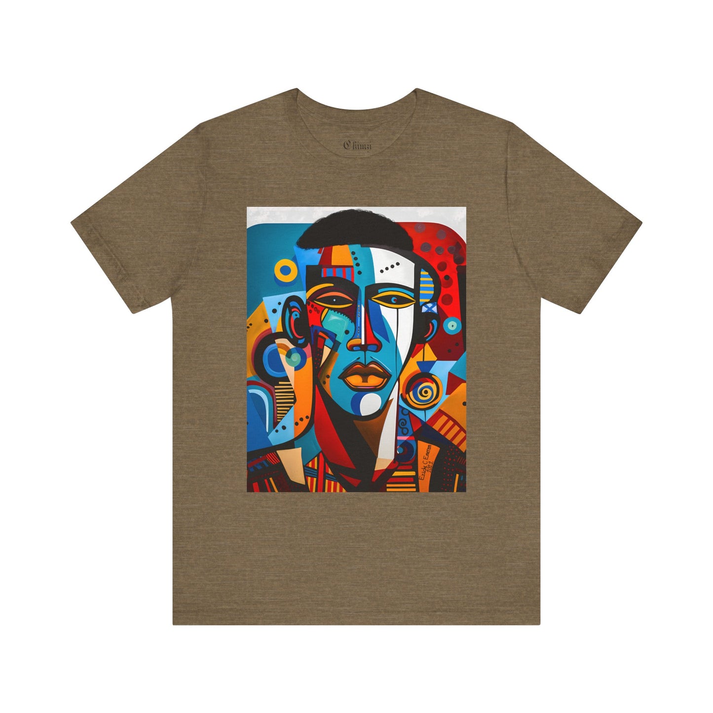 King Shaka (Unisex Jersey Short Sleeve Crew Neck T-Shirt with Black Art Design)