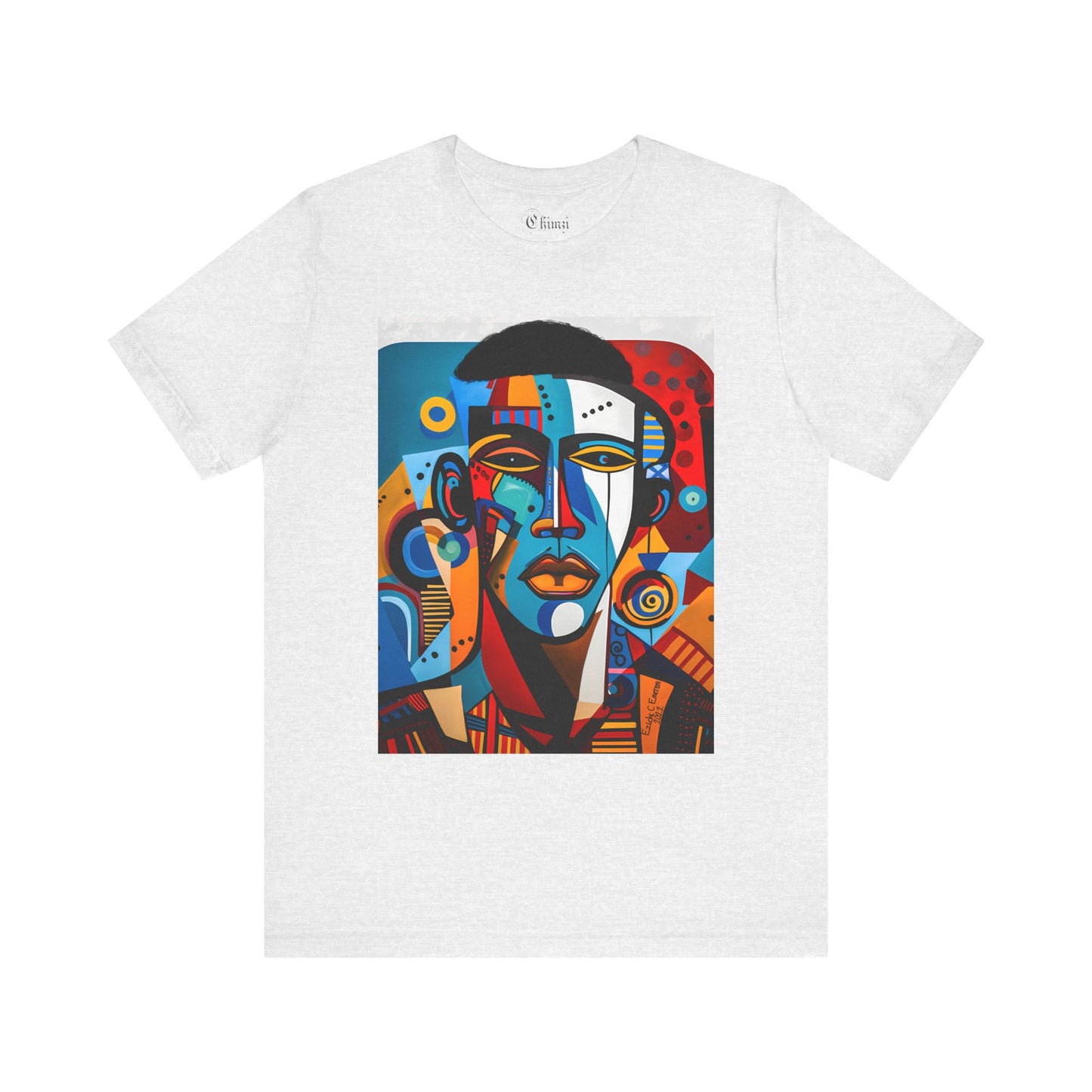 King Shaka (Unisex Jersey Short Sleeve Crew Neck T-Shirt with Black Art Design)