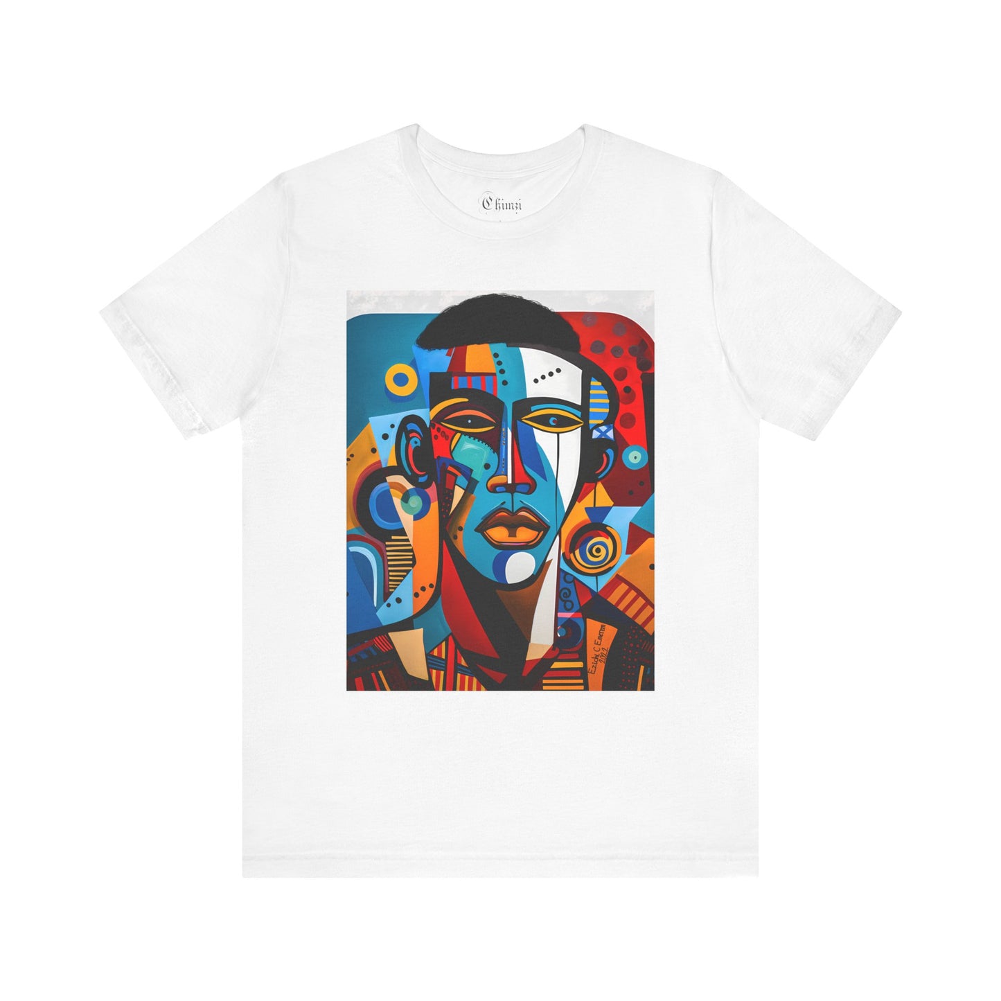 King Shaka (Unisex Jersey Short Sleeve Crew Neck T-Shirt with Black Art Design)