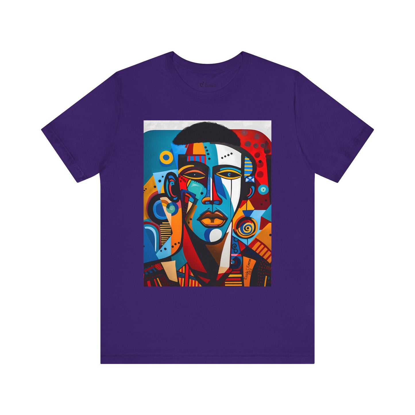 King Shaka (Unisex Jersey Short Sleeve Crew Neck T-Shirt with Black Art Design)