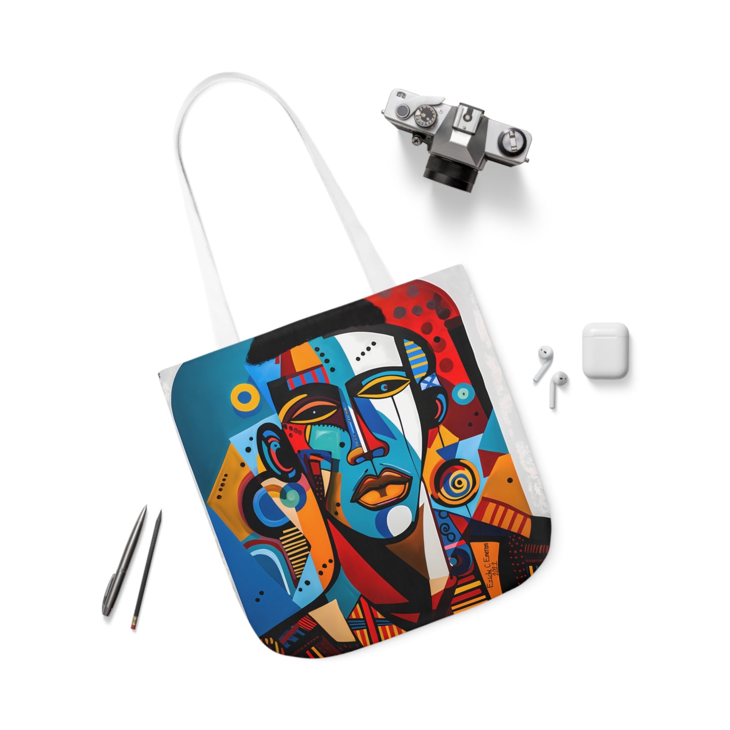 King Shaka (Canvas Tote Bag, 5-Color Straps)