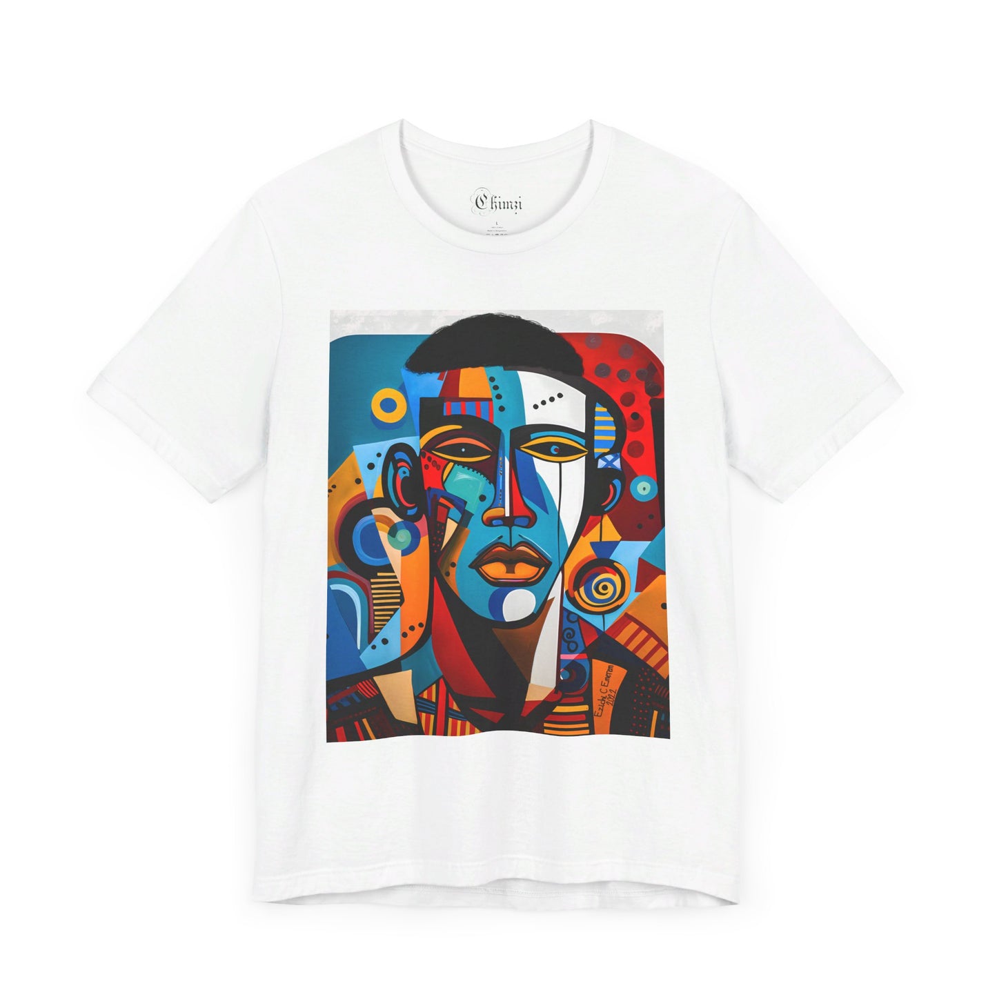 King Shaka (Unisex Jersey Short Sleeve Crew Neck T-Shirt with Black Art Design)