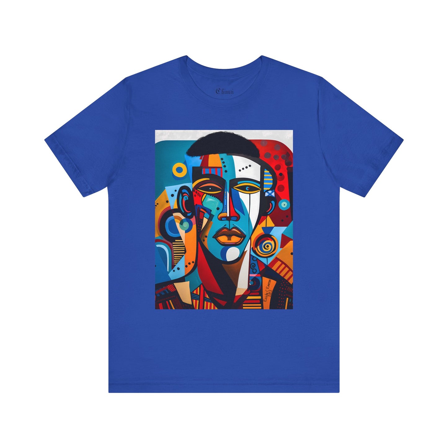 King Shaka (Unisex Jersey Short Sleeve Crew Neck T-Shirt with Black Art Design)