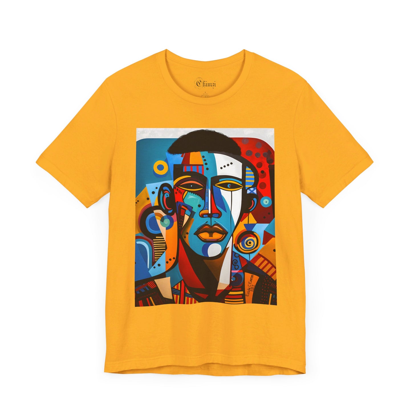 King Shaka (Unisex Jersey Short Sleeve Crew Neck T-Shirt with Black Art Design)