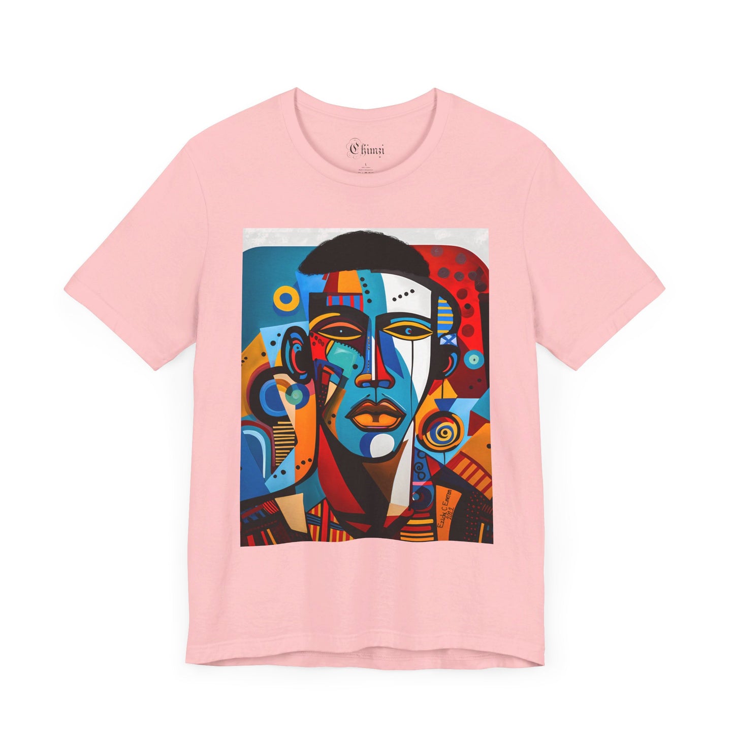 King Shaka (Unisex Jersey Short Sleeve Crew Neck T-Shirt with Black Art Design)